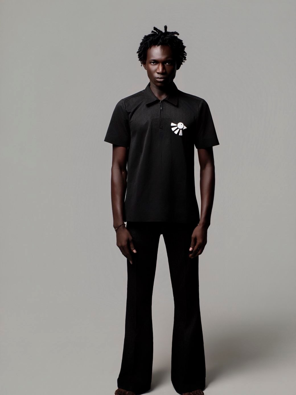 03 Ribbed Zip Polo